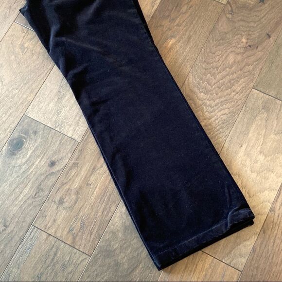J. JILL Velvet Straight Leg Slacks Deep Plum 8 EUC - Picture 2 of 5